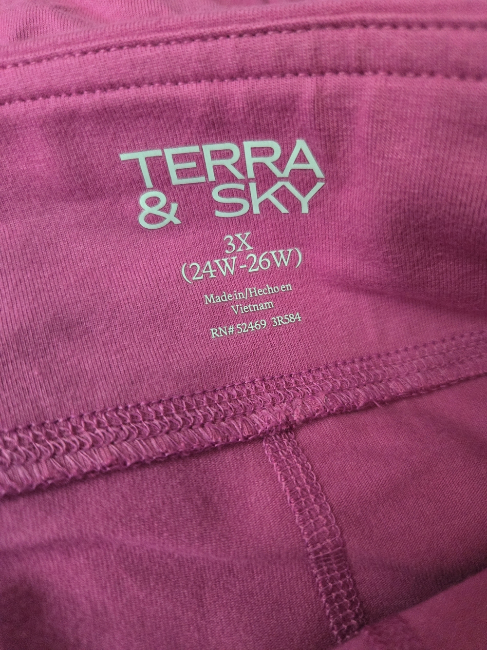 Terra & Sky NEW Pink Bike Shorts with Pockets Plus Size 3X High Rise 9" Inseam - Picture 7 of 7